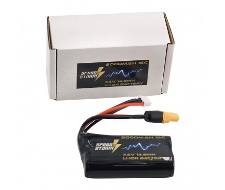 Аккумулятор Speed Storm Li-ion 18650 7.4V 2000 mAh разъем XT60 - SS-2S2000-XT60