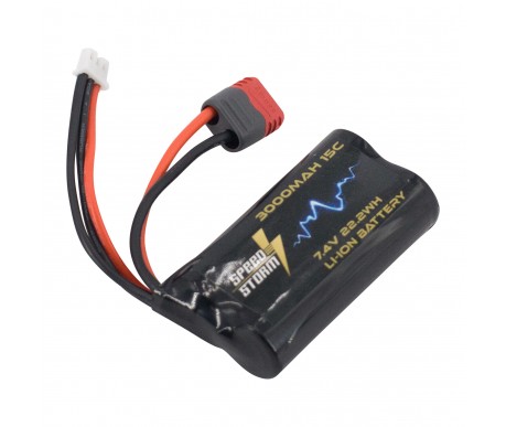 Аккумулятор Speed Storm Li-ion 18650 7.4V 3000 mAh разъем T-plug (Deans) - SS-2S3000-D