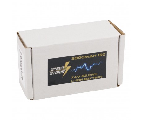 Аккумулятор Speed Storm Li-ion 18650 7.4V 3000 mAh разъем XT30 - SS-2S3000-XT30