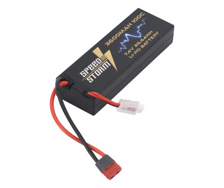 Аккумулятор Speed Storm Li-Po 7.4V 100C 3600 mAh Hard Case разъем T-plug (Deans) - SS-2S3600-100-D