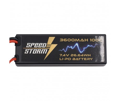Аккумулятор Speed Storm Li-Po 7.4V 100C 3600 mAh Hard Case разъем T-plug (Deans) - SS-2S3600-100-D