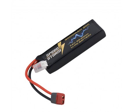 Аккумулятор Speed Storm Li-Po 7.4V 30C 3000 mAh разъем T-plug (Deans) - SS-2S3000-30-D