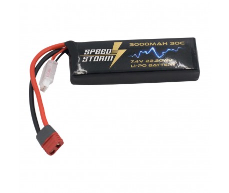 Аккумулятор Speed Storm Li-Po 7.4V 30C 3000 mAh разъем T-plug (Deans) - SS-2S3000-30-D