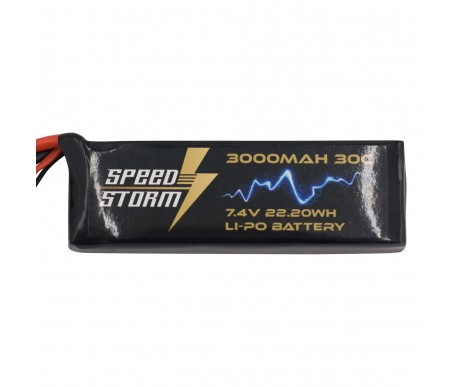 Аккумулятор Speed Storm Li-Po 7.4V 30C 3000 mAh разъем T-plug (Deans) - SS-2S3000-30-D