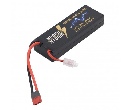 Аккумулятор Speed Storm Li-Po 7.4V 50C 5200 mAh Hard Case разъем T-plug (Deans) - SS-2S5200-50-D