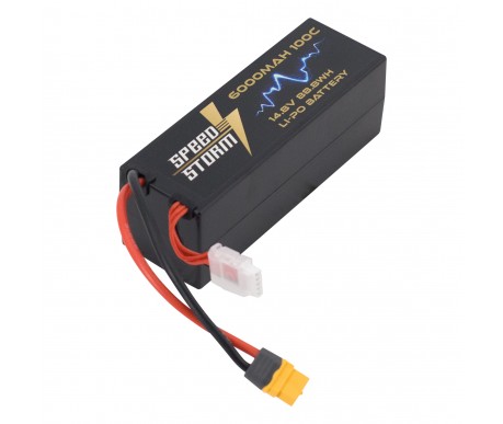 Аккумулятор Speed Storm Li-Po 14.8V 100C 6000 mAh Hard Case разъем XT60 - SS-4S6000-100-XT60