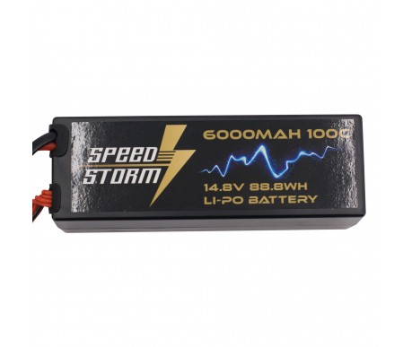 Аккумулятор Speed Storm Li-Po 14.8V 100C 6000 mAh Hard Case разъем XT60 - SS-4S6000-100-XT60