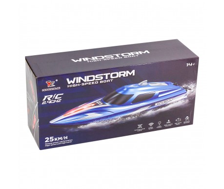 Радиоуправляемый катер WindStrom (36 см, 25 км/ч)- HJ823-BLUE