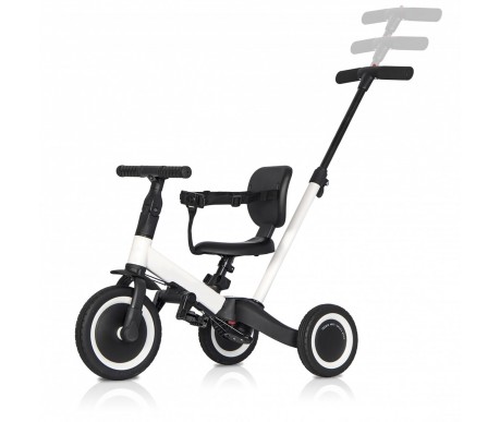 Детский беговел-велосипед 6в1 с родительской ручкой, белый - TR008-WHITE