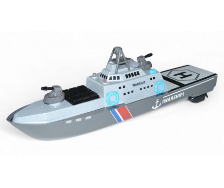 Радиоуправляемый корабль с посадочной площадкой