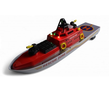 Пожарный корабль на радиоуправлении с посадочной площадкой