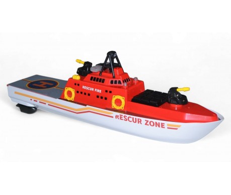 Пожарный корабль на радиоуправлении с посадочной площадкой