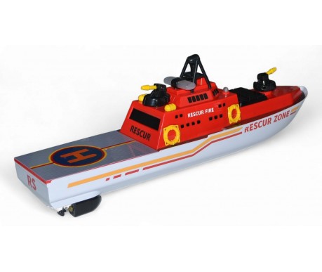 Пожарный корабль на радиоуправлении с посадочной площадкой