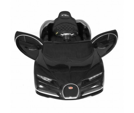 Детский электромобиль Bugatti Chiron (черный лак, 12V) - HL318