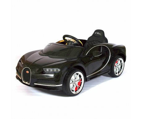 Детский электромобиль Bugatti Chiron (черный лак, 12V) - HL318
