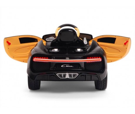 Детский электромобиль Bugatti Chiron (черный лак, 12V) - HL318