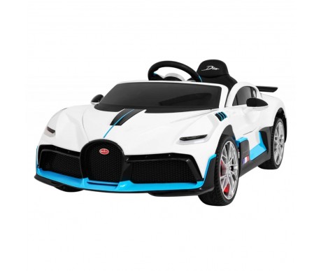 Детский электромобиль Bugatti Divo (белый лак, 12V) - HL338