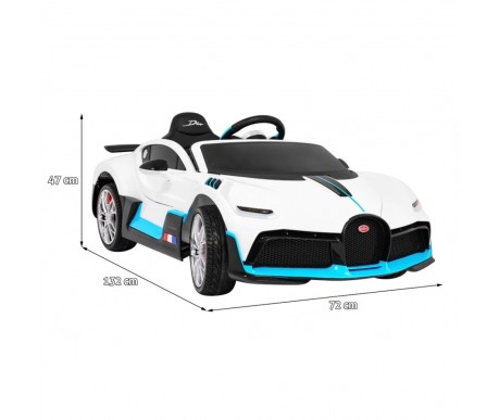 Детский электромобиль Bugatti Divo (белый лак, 12V) - HL338