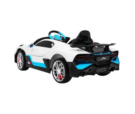 Детский электромобиль Bugatti Divo (белый лак, 12V) - HL338
