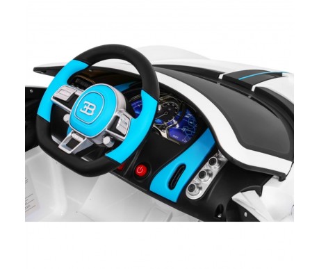 Детский электромобиль Bugatti Divo (белый лак, 12V) - HL338