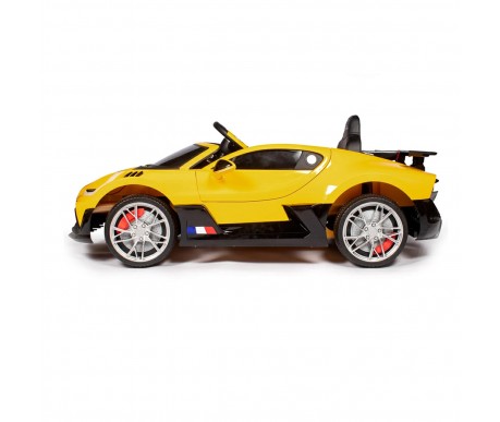 Детский электромобиль Bugatti Divo (желтый лак, 12V) - HL338