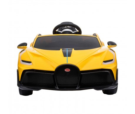 Детский электромобиль Bugatti Divo (желтый лак, 12V) - HL338