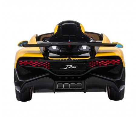 Детский электромобиль Bugatti Divo (желтый лак, 12V) - HL338