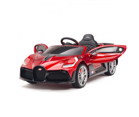 Детский электромобиль Bugatti Divo (красный лак, 12V) - HL338