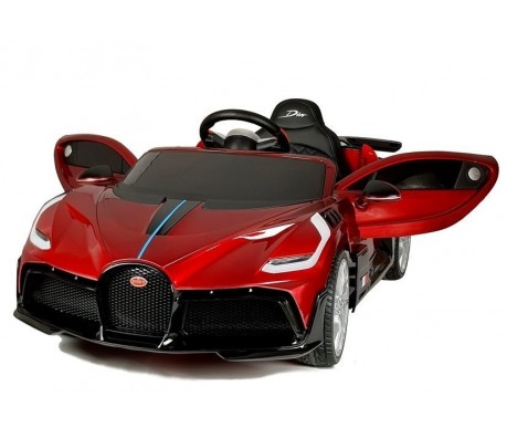 Детский электромобиль Bugatti Divo (красный лак, 12V) - HL338