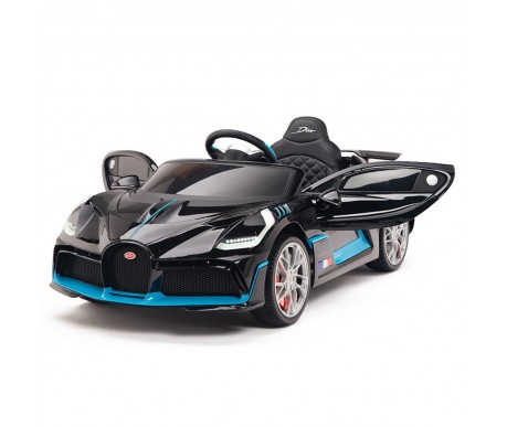 Детский электромобиль Bugatti Divo (черный, 12V) - HL338