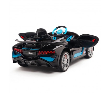Детский электромобиль Bugatti Divo (черный, 12V) - HL338