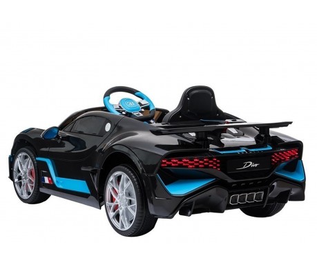 Детский электромобиль Bugatti Divo (черный, 12V) - HL338
