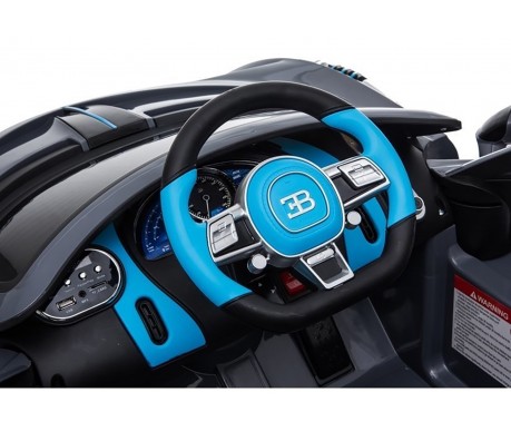 Детский электромобиль Bugatti Divo (черный, 12V) - HL338
