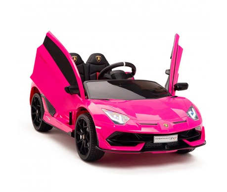Детский электромобиль Lamborghini SVJ (розовый, 12V) - HL328