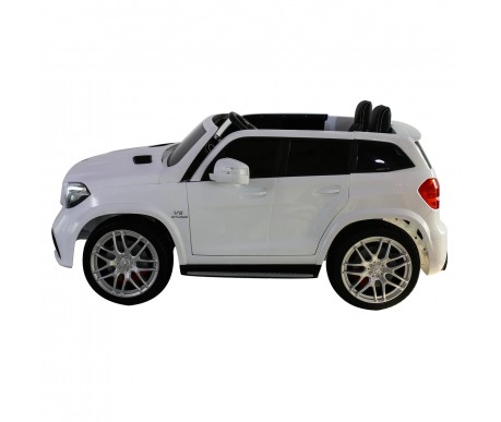 Электромобиль Mercedes Benz GLS63 (белый, 4WD, 12V) - HL228