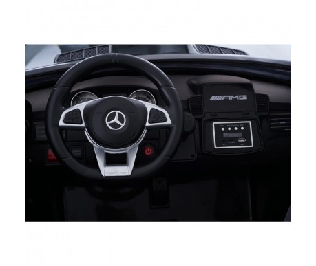 Электромобиль Mercedes Benz GLS63 (черный лак, 4WD, 12V) - HL228