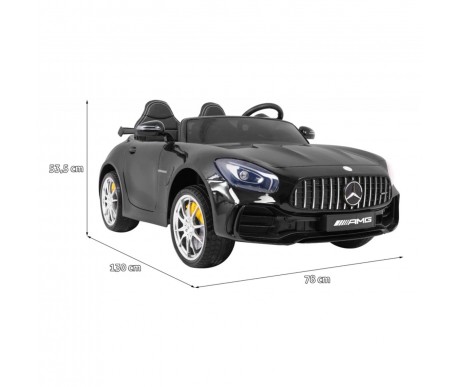 Электромобиль Mercedes-Benz GT R (черный матовый, 4WD, 12V, MP4) - HL289-MATTE-BLACK-MP4