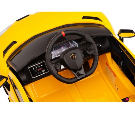 Детский электромобиль Lamborghini SVJ (желтый, 12V) - HL328