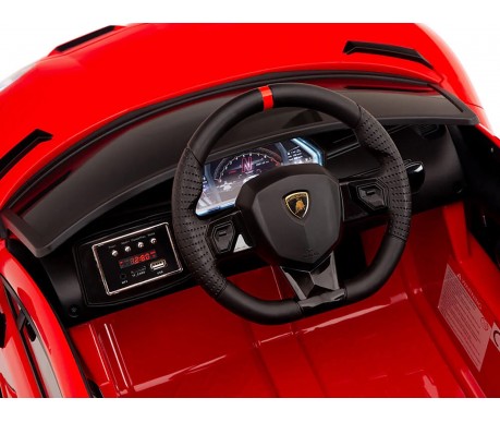 Детский электромобиль Lamborghini SVJ (красный, 12V) - HL328