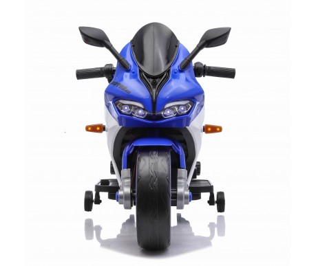 Детский электромотоцикл Ducati (12V, EVA, ручка газа, спидометр) - FT-821-BLUE-WHITE