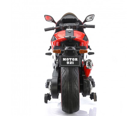 Детский электромотоцикл Ducati (12V, EVA, ручка газа, спидометр) - FT-921-RED-WHITE