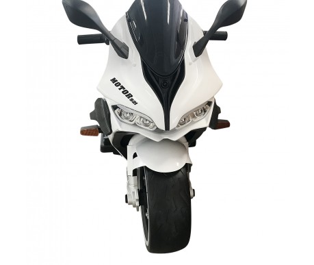 Детский электромотоцикл Ducati (12V, EVA, ручка газа, спидометр) - FT-921-WHITE