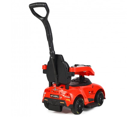 Электромобиль каталка 3in1 Toyota GR SUPRA GT4 (6V, EVA, ручка, пульт) - SMT-519B-RED