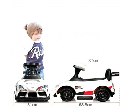 Электромобиль каталка Toyota GR SUPRA GT4 (6V, EVA, пульт) - SMT-519-WHITE