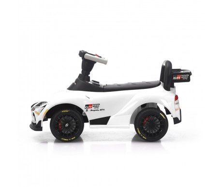 Электромобиль каталка Toyota GR SUPRA GT4 (6V, EVA, пульт) - SMT-519-WHITE
