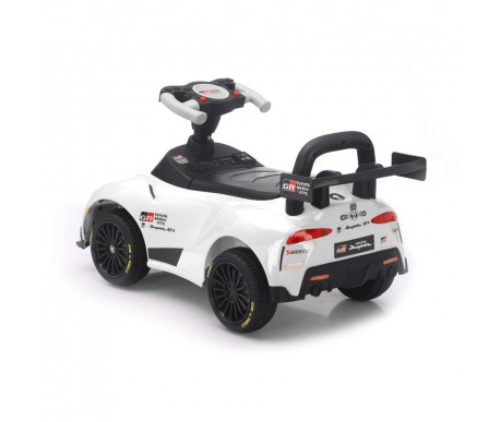 Электромобиль каталка Toyota GR SUPRA GT4 (6V, EVA, пульт) - SMT-519-WHITE