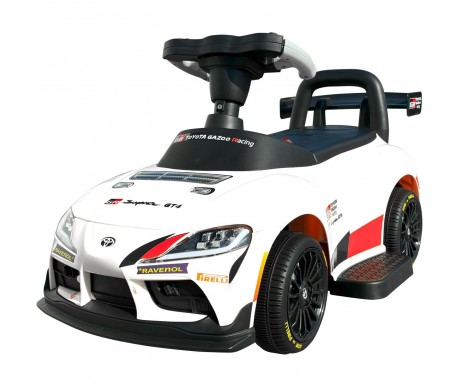 Электромобиль каталка Toyota GR SUPRA GT4 (6V, EVA, пульт) - SMT-519-WHITE