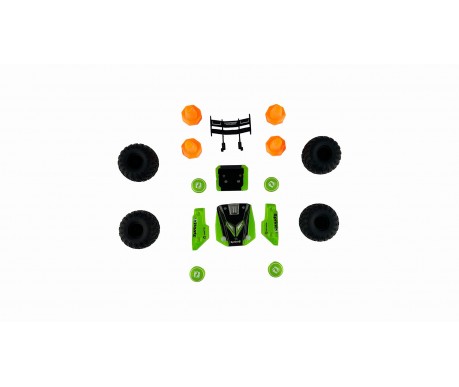 Радиоуправляемая Трагги / машинка на пульте управления CraZon Ghost / Sprint 2WD 1:28 (Сменные Колеса и Корпус)