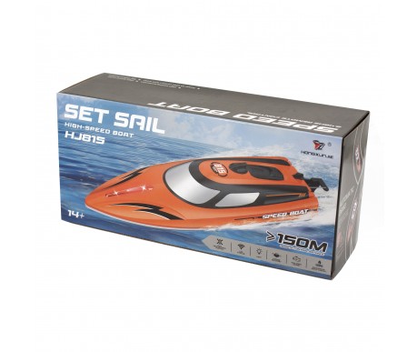 Радиоуправляемый катер SET SAIL (36 см, 25 км/ч) - HJ815-ORANGE