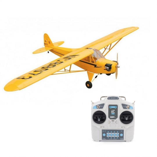 Радиоуправляемый самолет Top RC J3 1400mm Yellow RTF - TOP067C